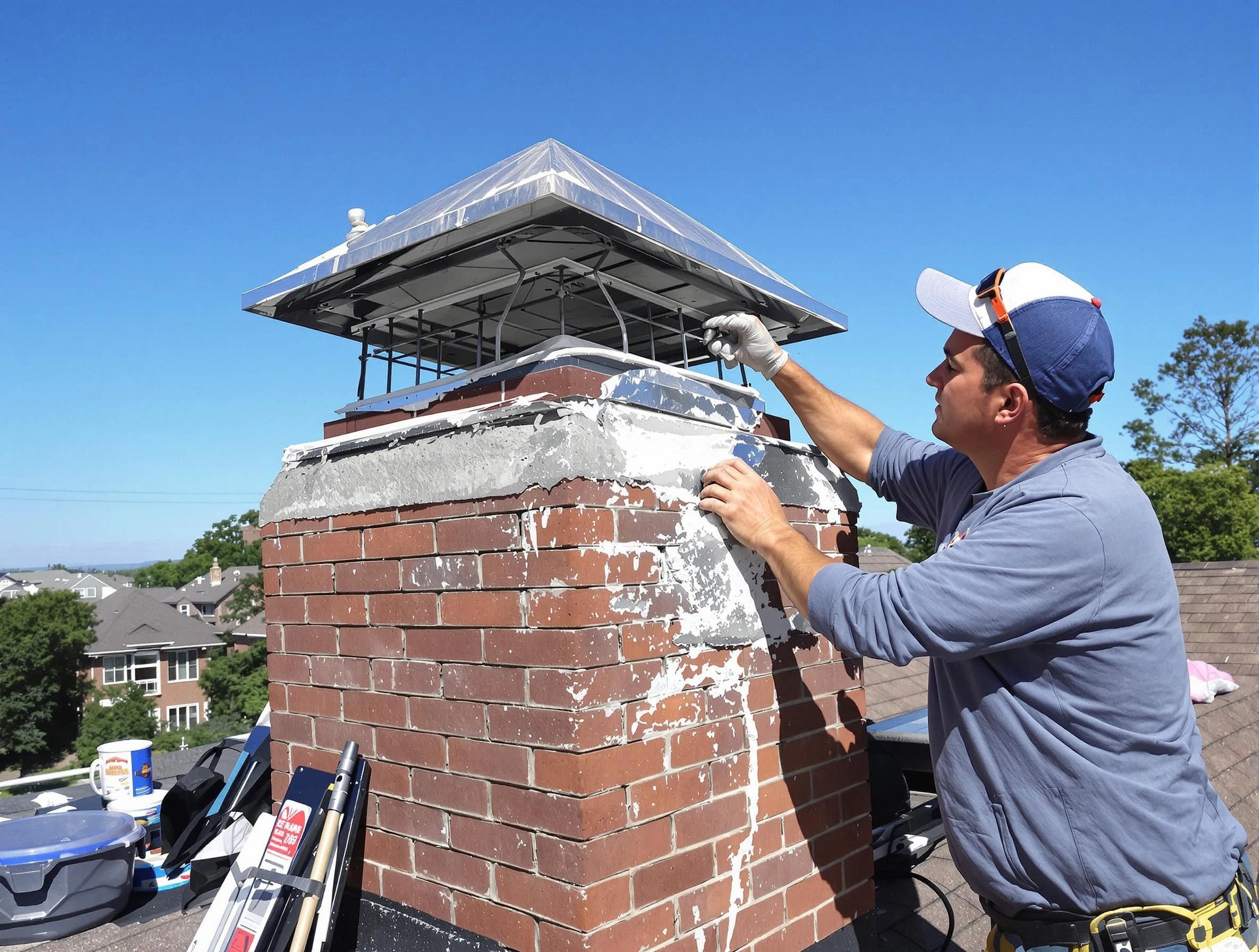 Chimney Crown Services service in Ambridge, PA